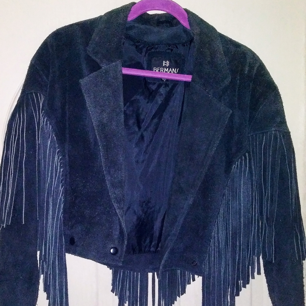 Leather Fringe Jacket